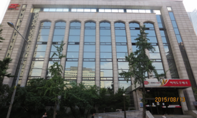 개발 전 여의도우체국 건물 사진